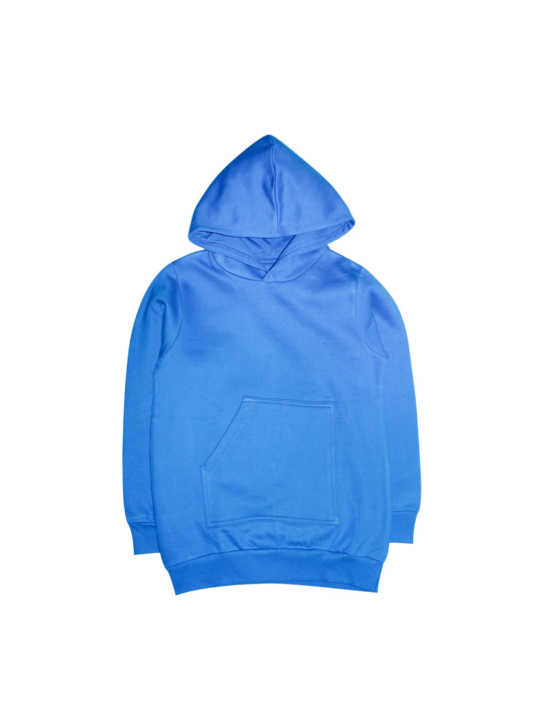 KiddoPanti Unisex Kids Blue Hooded Sweatshirt