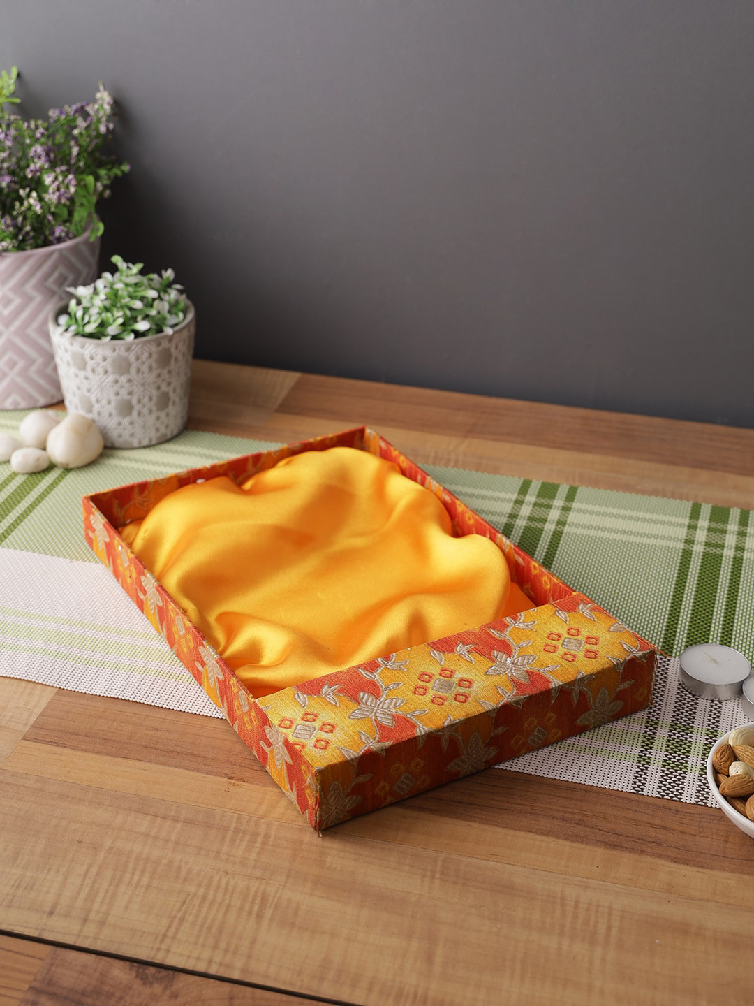 Aapno Rajasthan Brown Unique & Earthen MDF Serving Tray