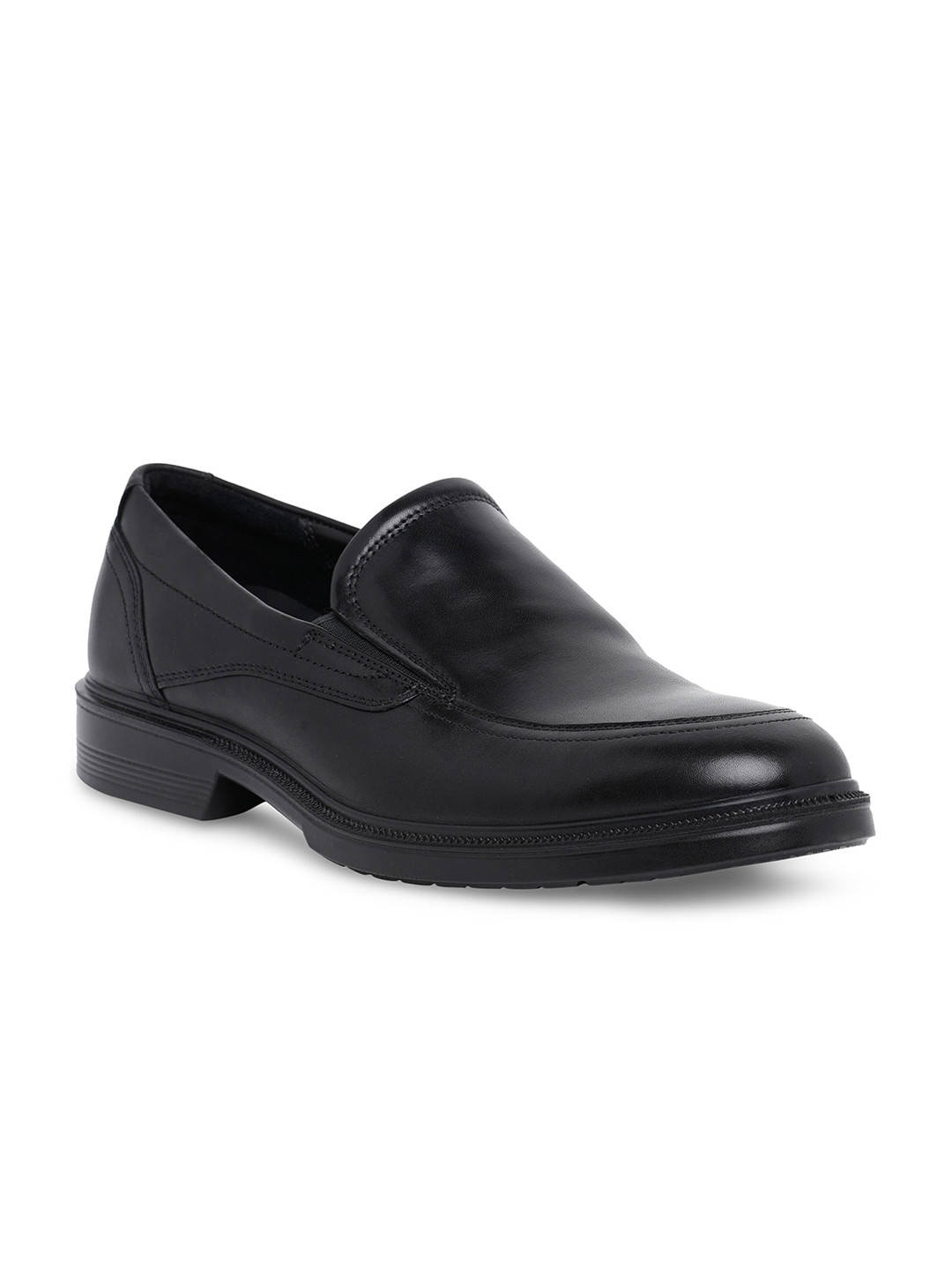 ECCO Men Lisbon Apron Leather Loafer Style Slip-On Formal Shoes