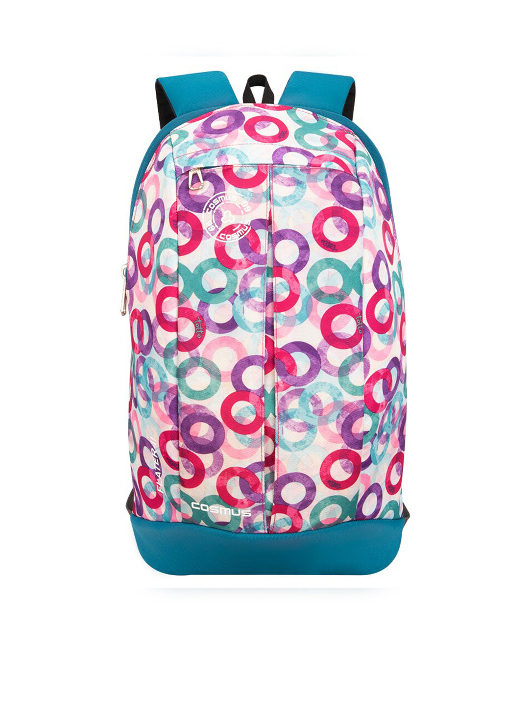 COSMUS Unisex Pink & Blue Flater Ring Graphic Printed 12 L Backpack