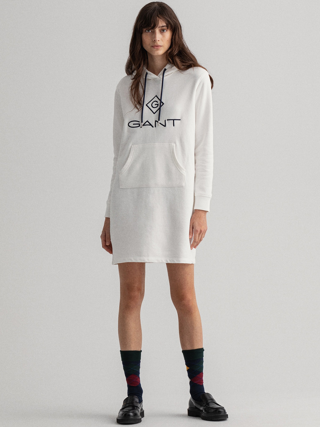 GANT Off White T-shirt Dress