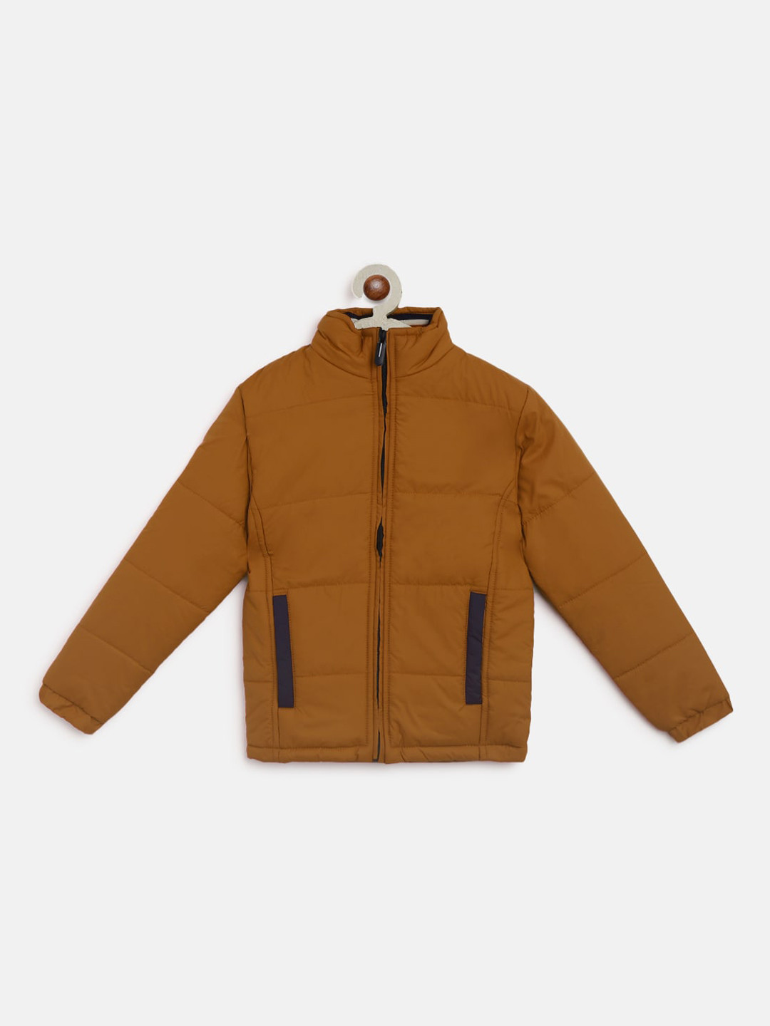 Instafab Girls Mustard Windcheater Outdoor Padded Jacket