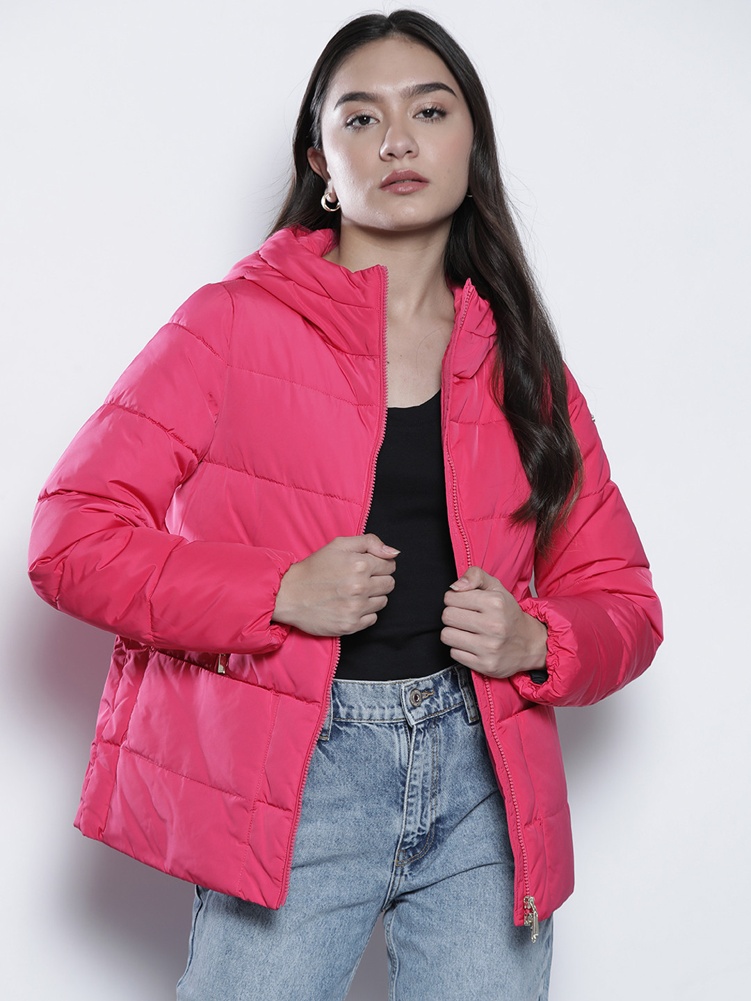 Geox Women Red Lightweight Puffer Jacket