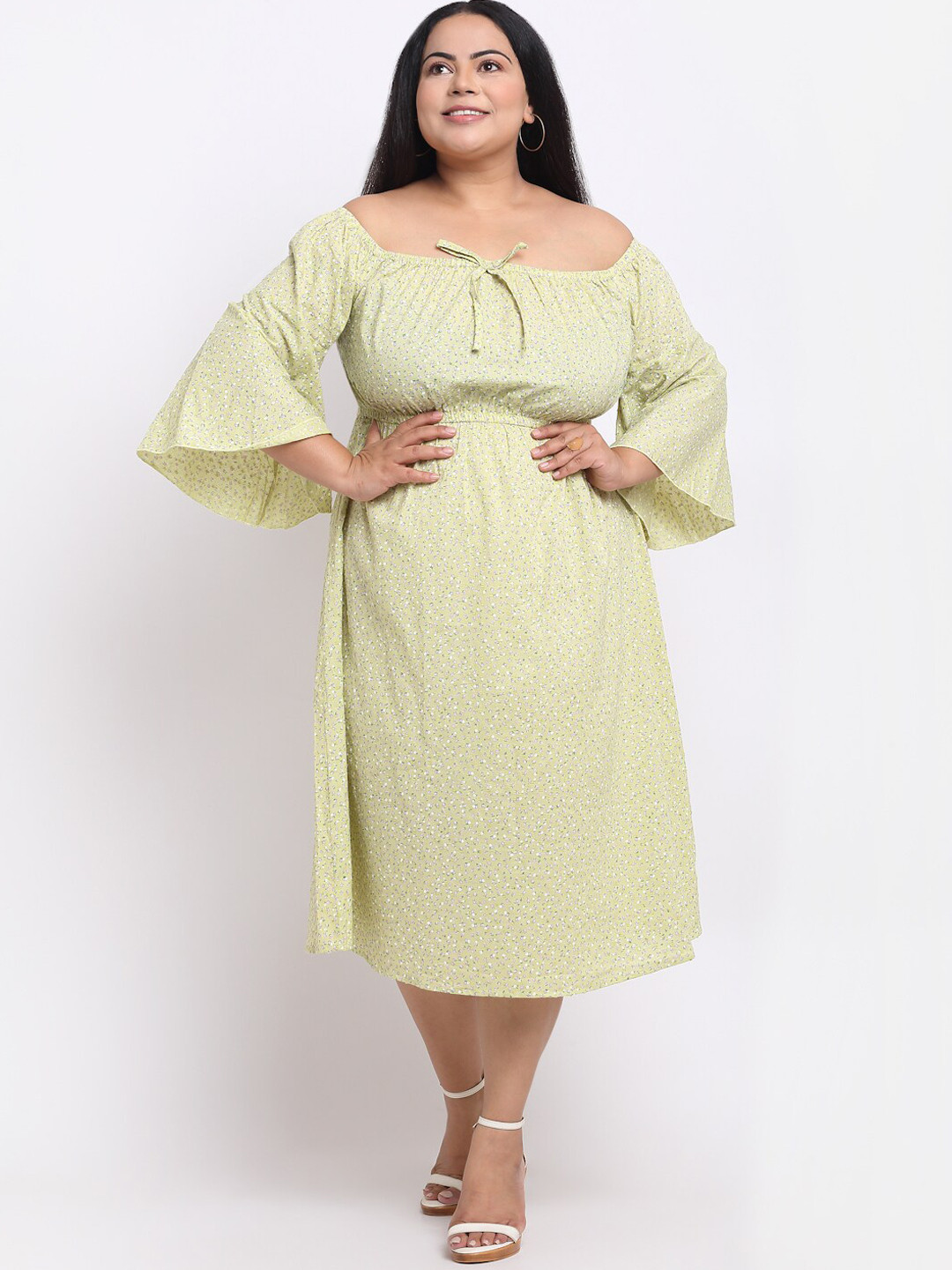 sindrellastorie Green Floral Dress