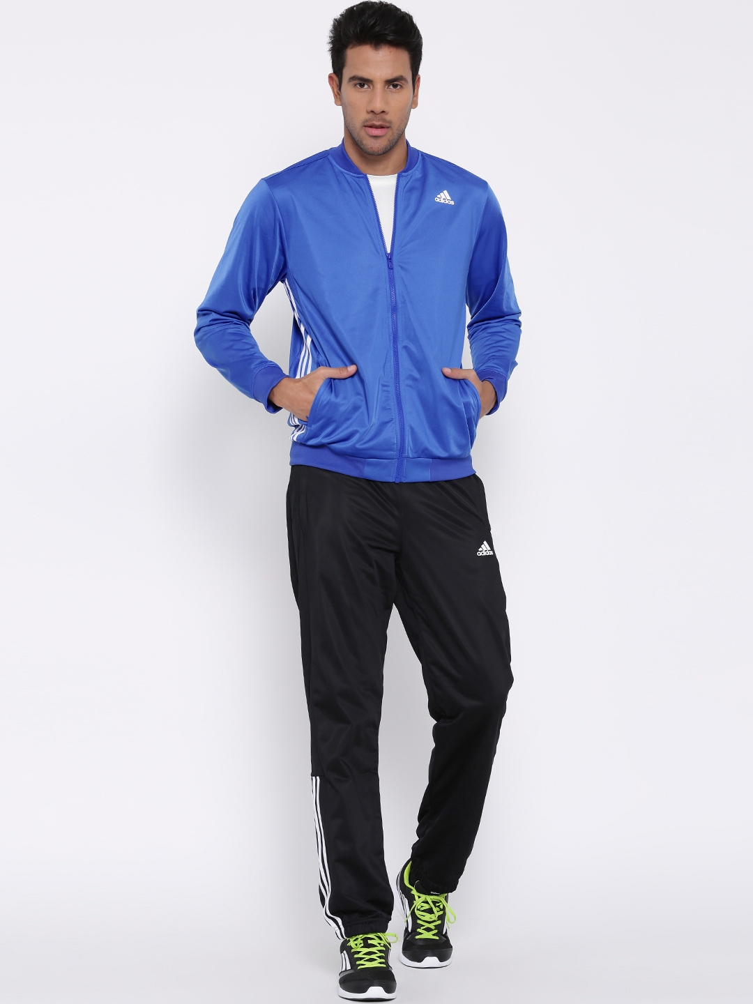 adidas blue track suit