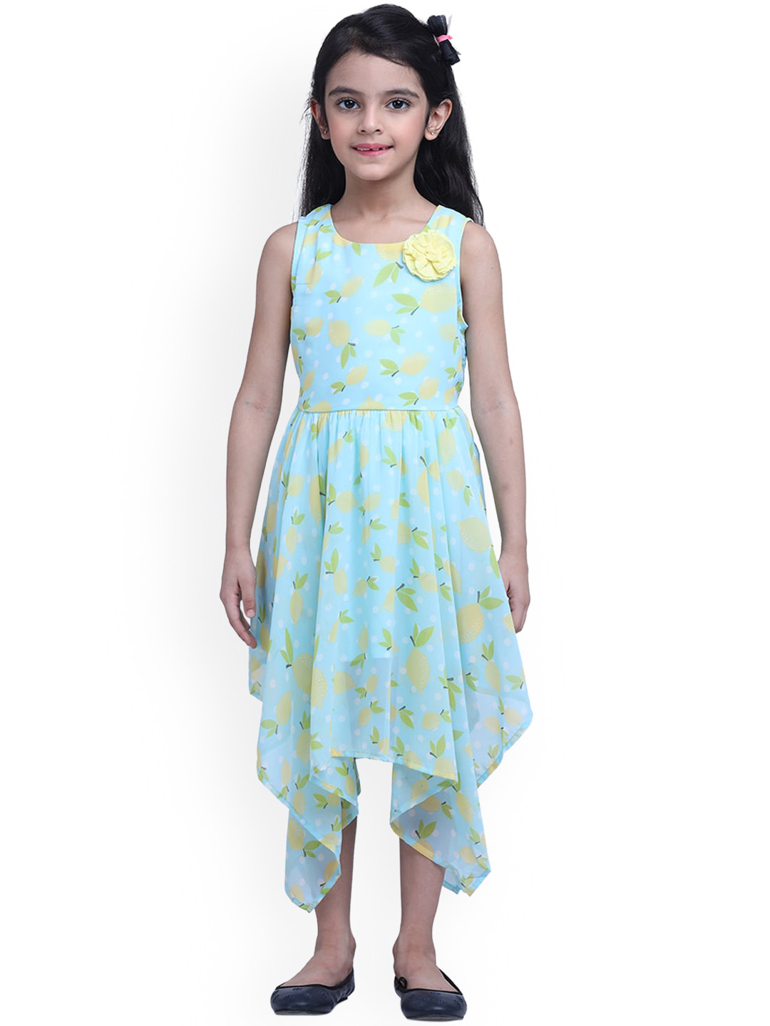Creative Kids Green Floral Dress