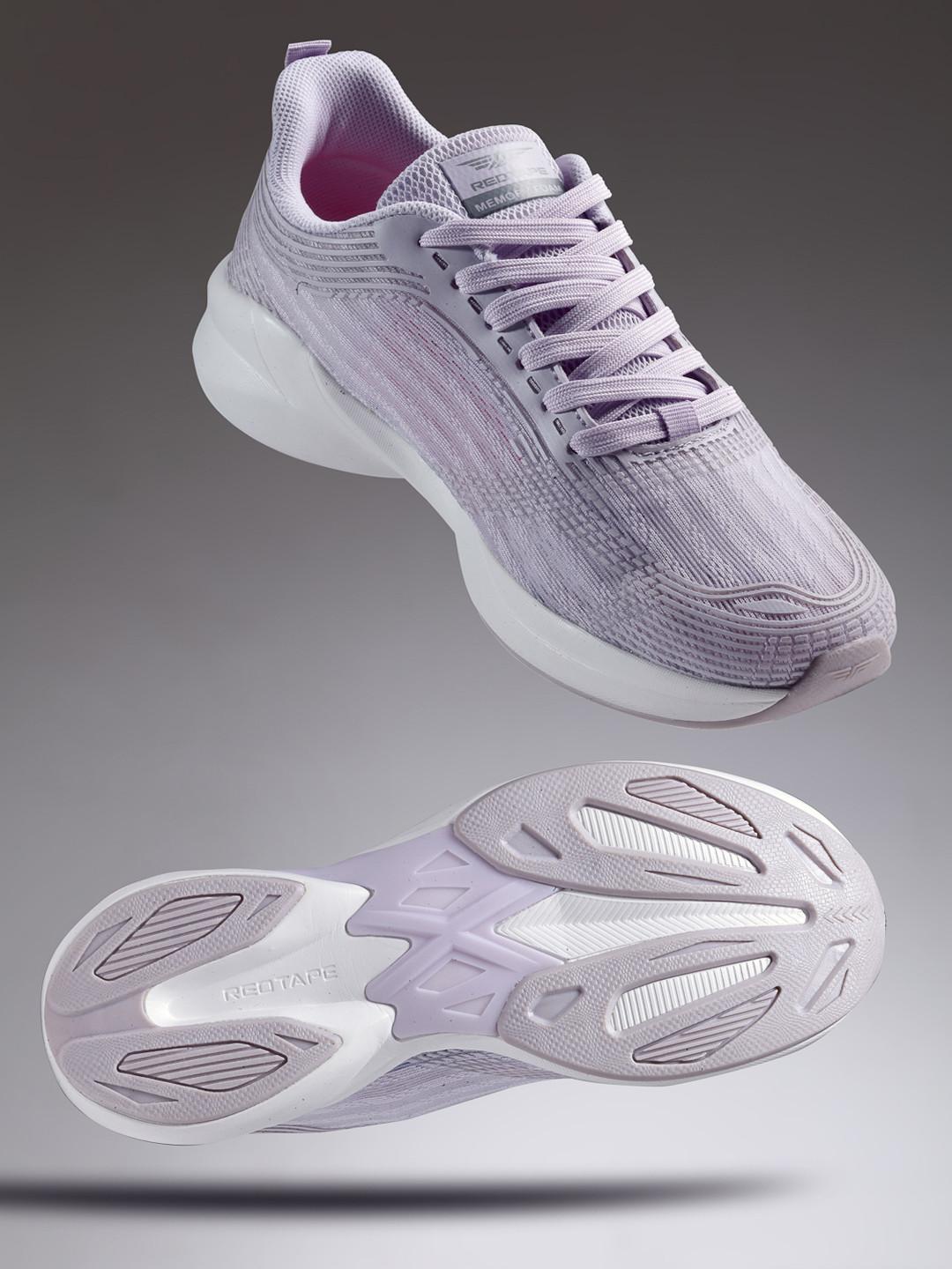 Red Tape Women Lavender Mesh Walking Shoes