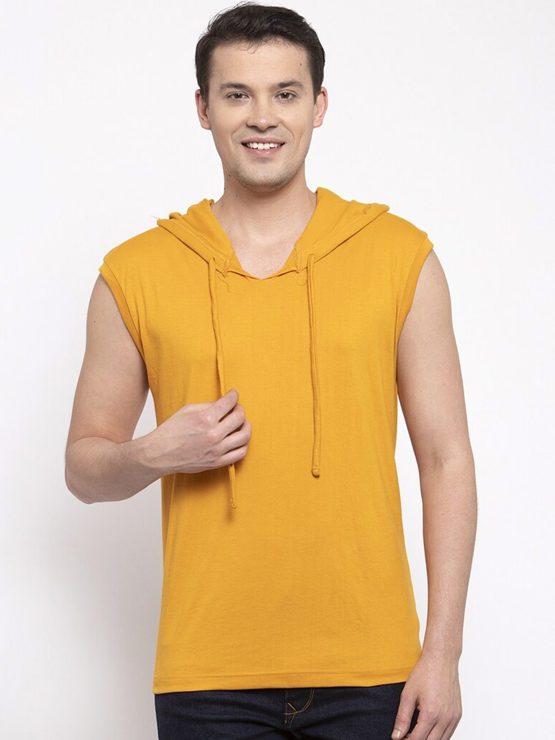 Friskers Men Gold-Toned Pockets T-shirt