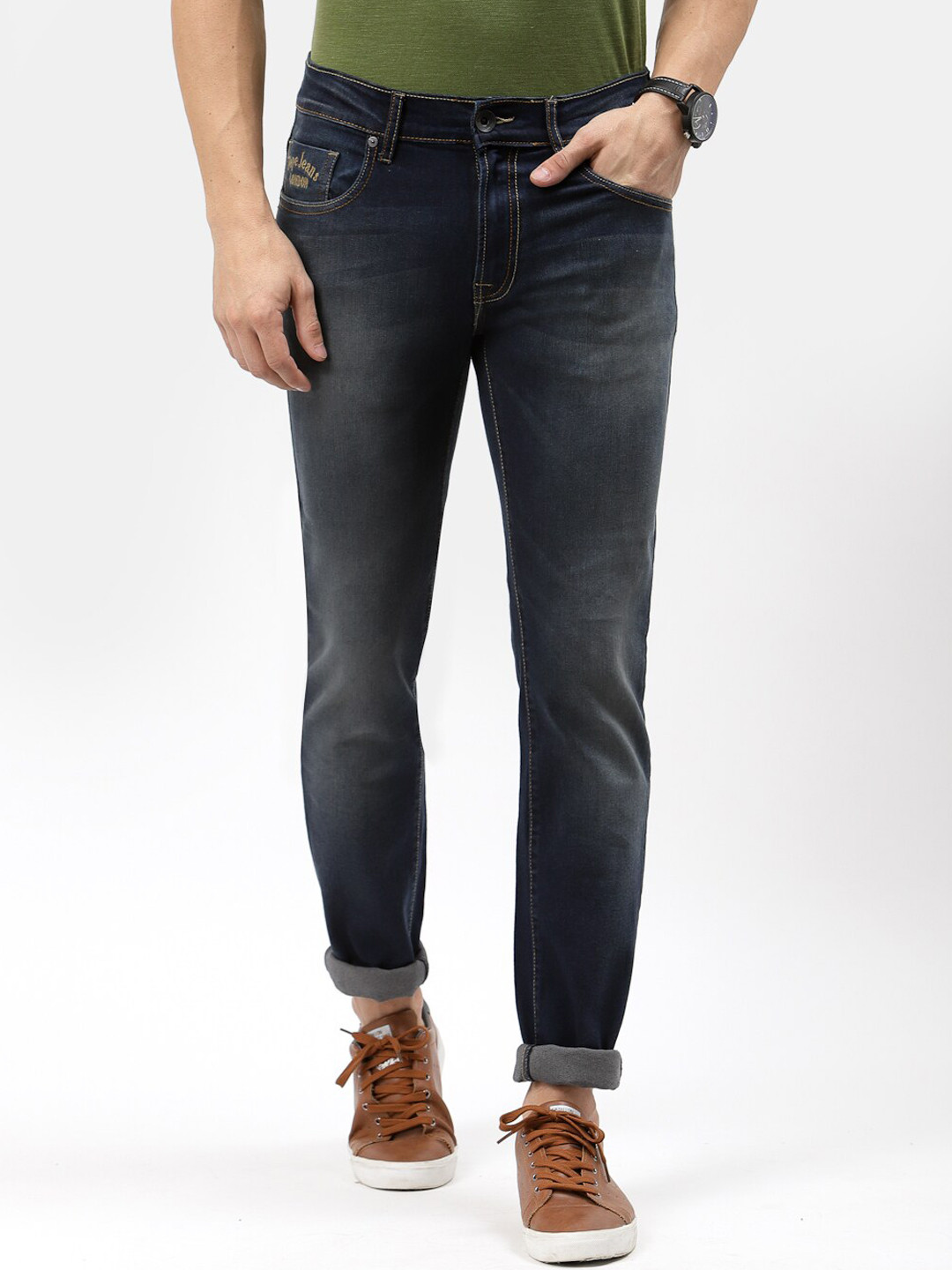 Pepe Jeans Men Slim Fit Light Fade Stretchable Jeans