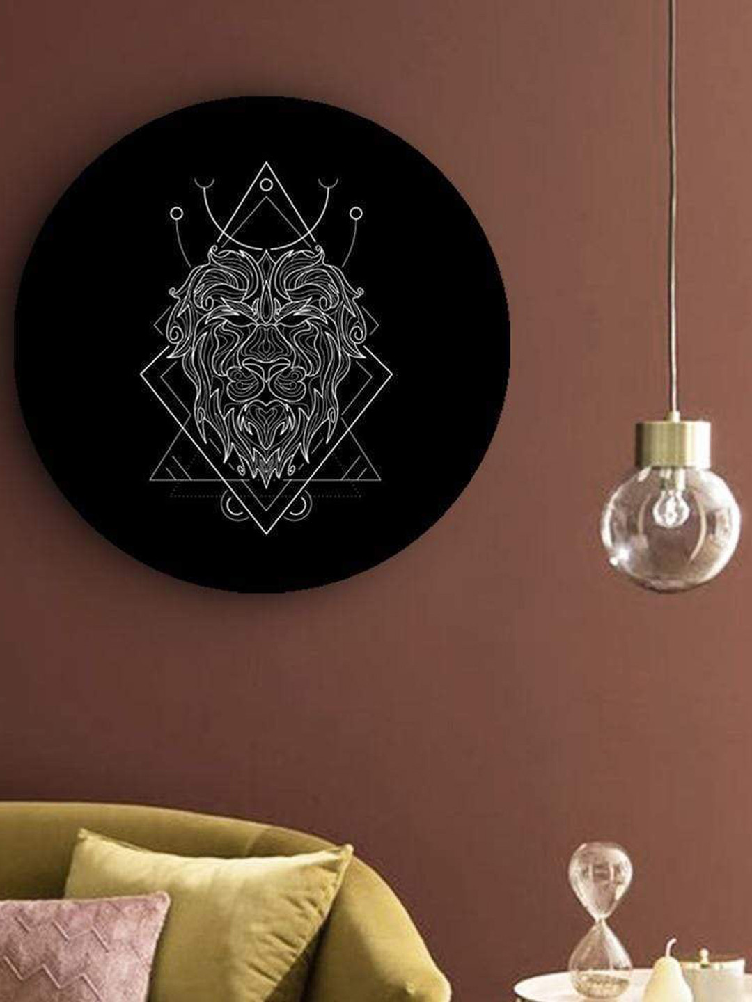 THE ARTMENT Canvas Wall Round Paintings Wall Art - 4.64 x 1 In