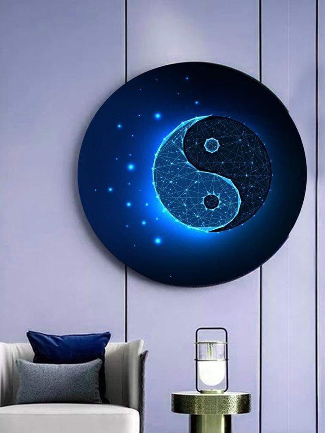 THE ARTMENT Blue In the Spirit of Yin and Yang Canvas (Matte Finish)