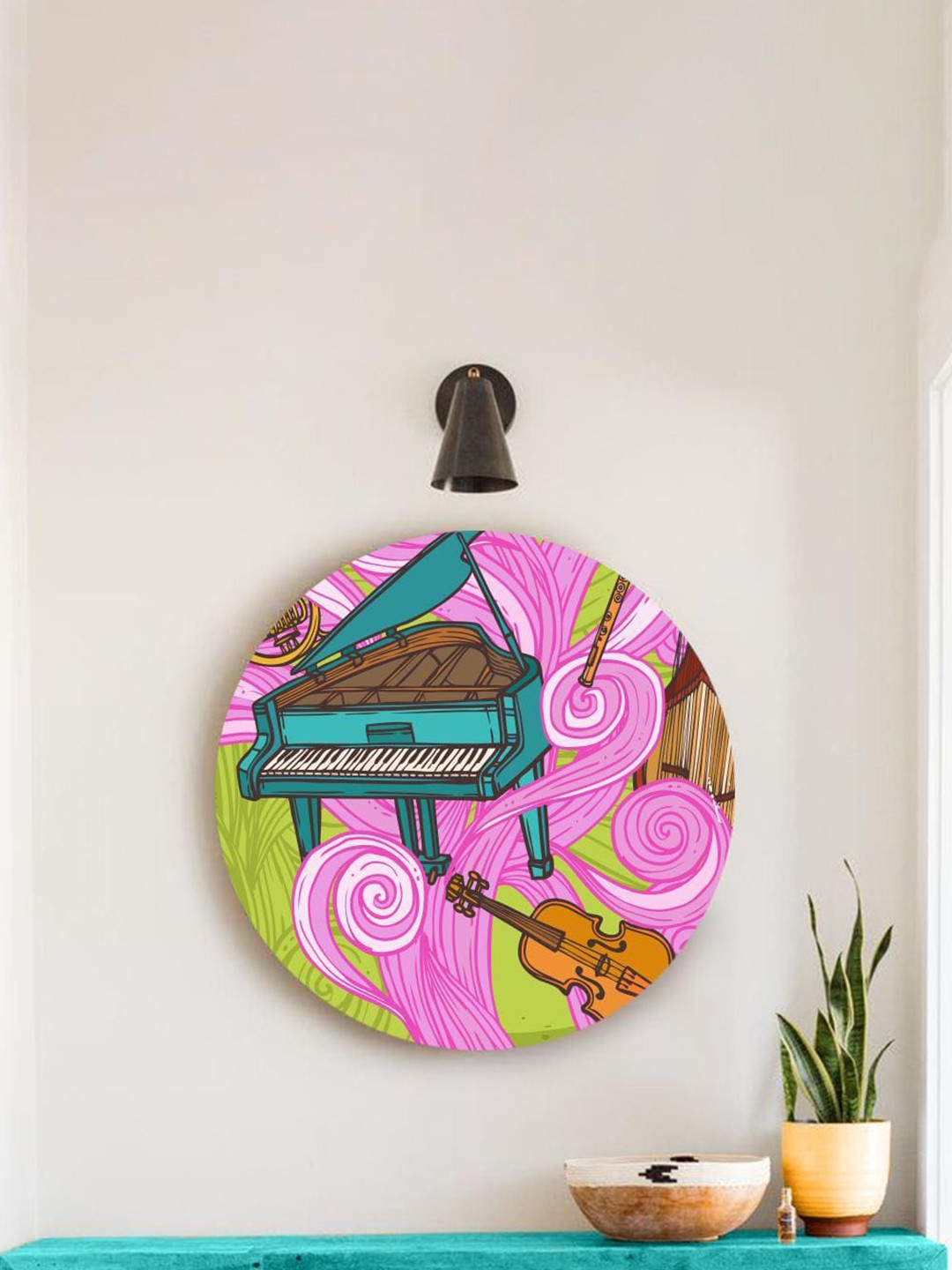 THE ARTMENT Blue On Trippy Beats Canvas Wall Art