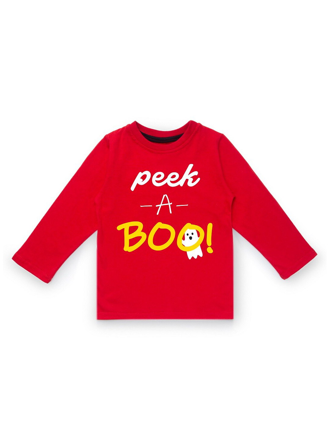 KAVEE Boys Red Printed T-shirt