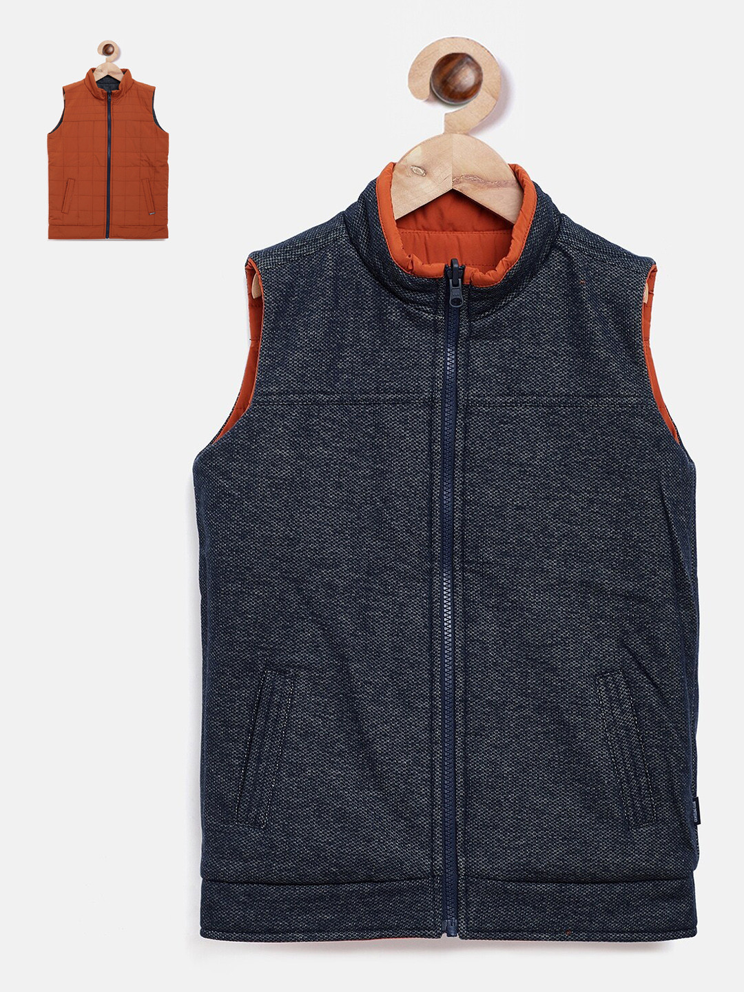 Crimsoune Club Boys Red Reversible Padded Jacket