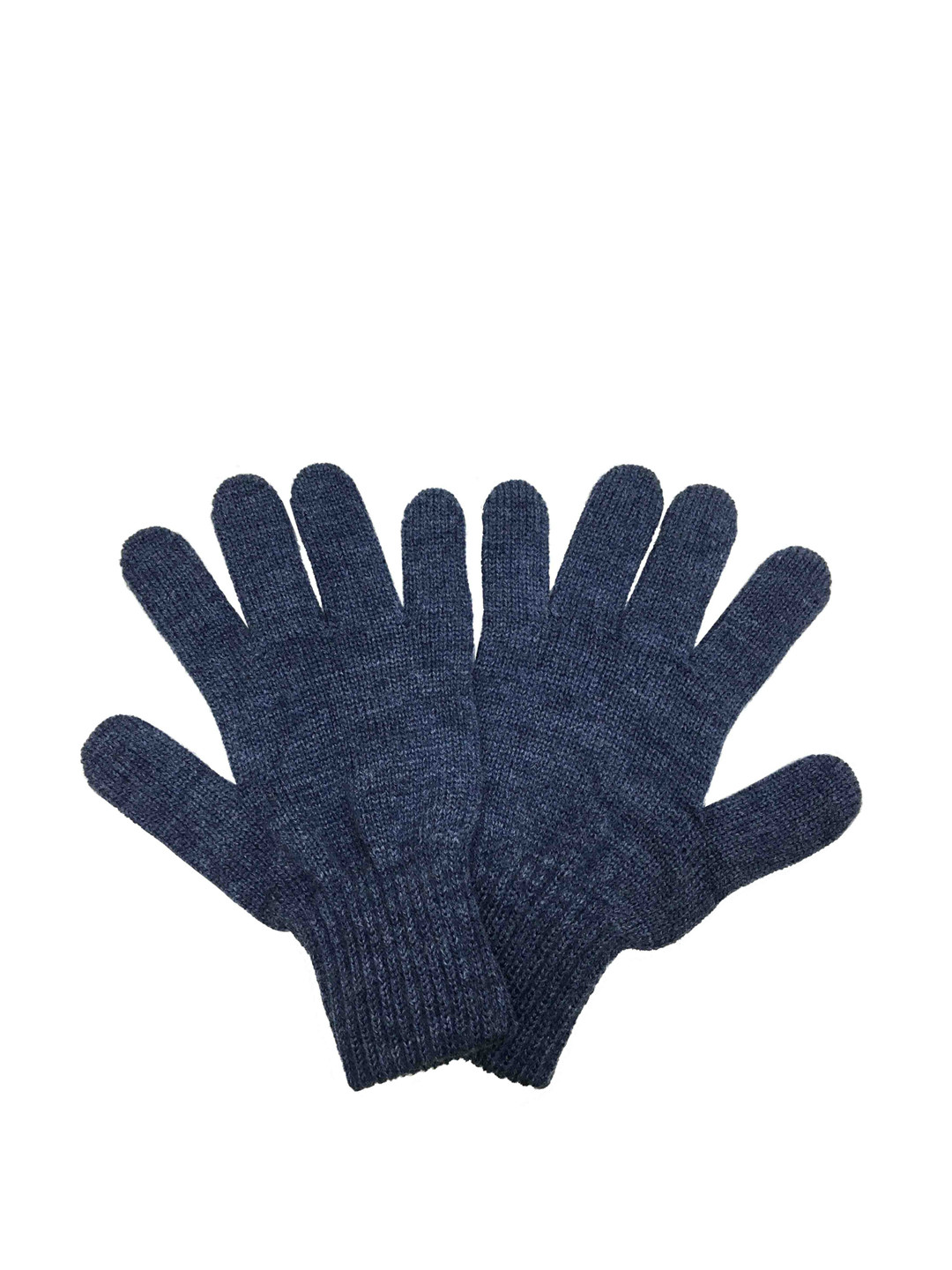 Gajraj Men Navy Melange Winter Woolen Gloves