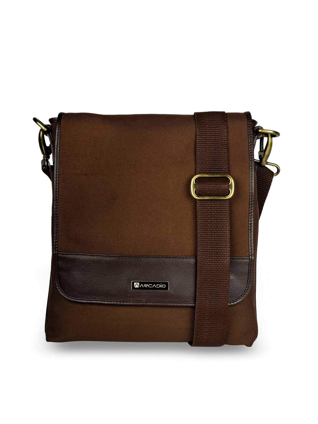 ARCADIO Unisex Brown Messenger Bag