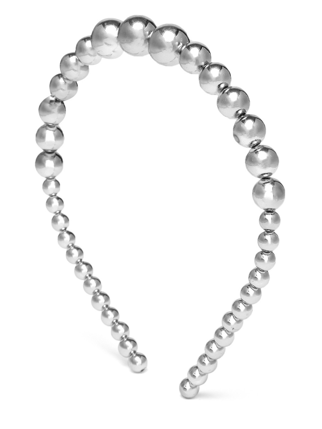 EL REGALO Girls Silver-Toned Beaded Hairband