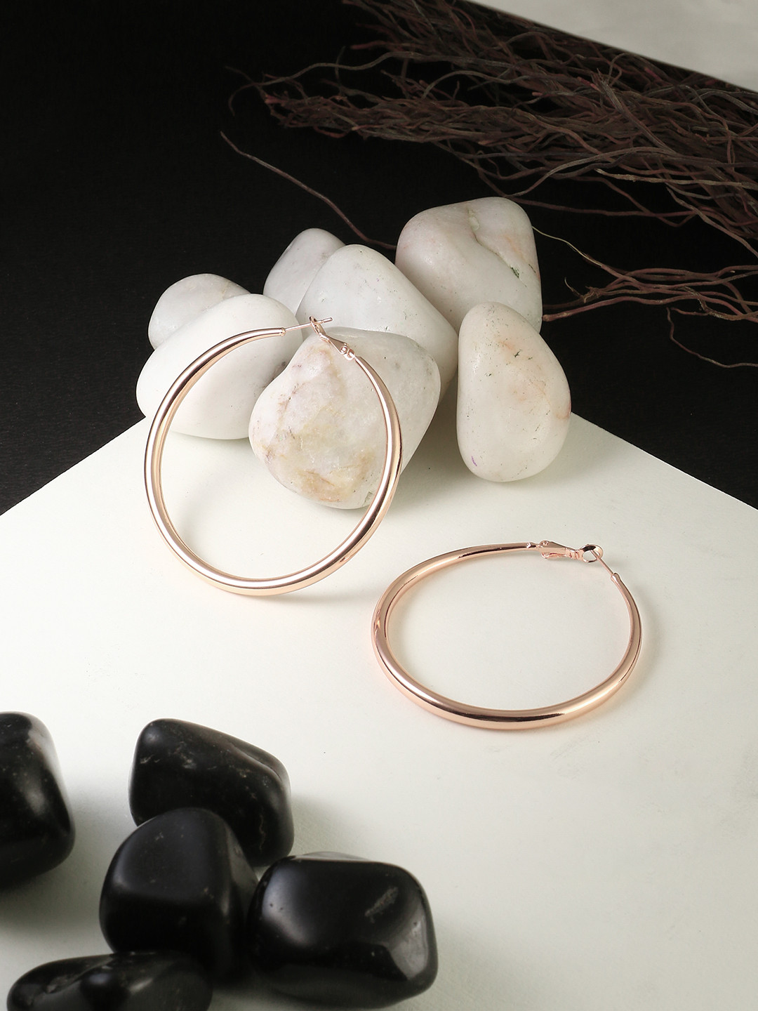 Adwitiya Collection Gold-Plated Classic Drop Earrings