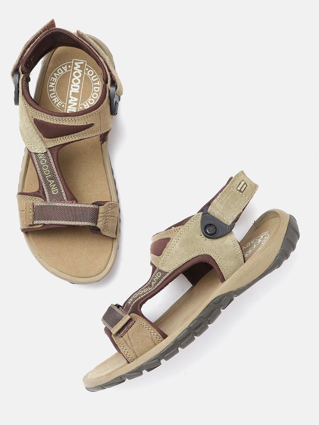 Buy Woodland Men Khaki Brown Sports Sandals Sandals for Men 15885742 Myntra