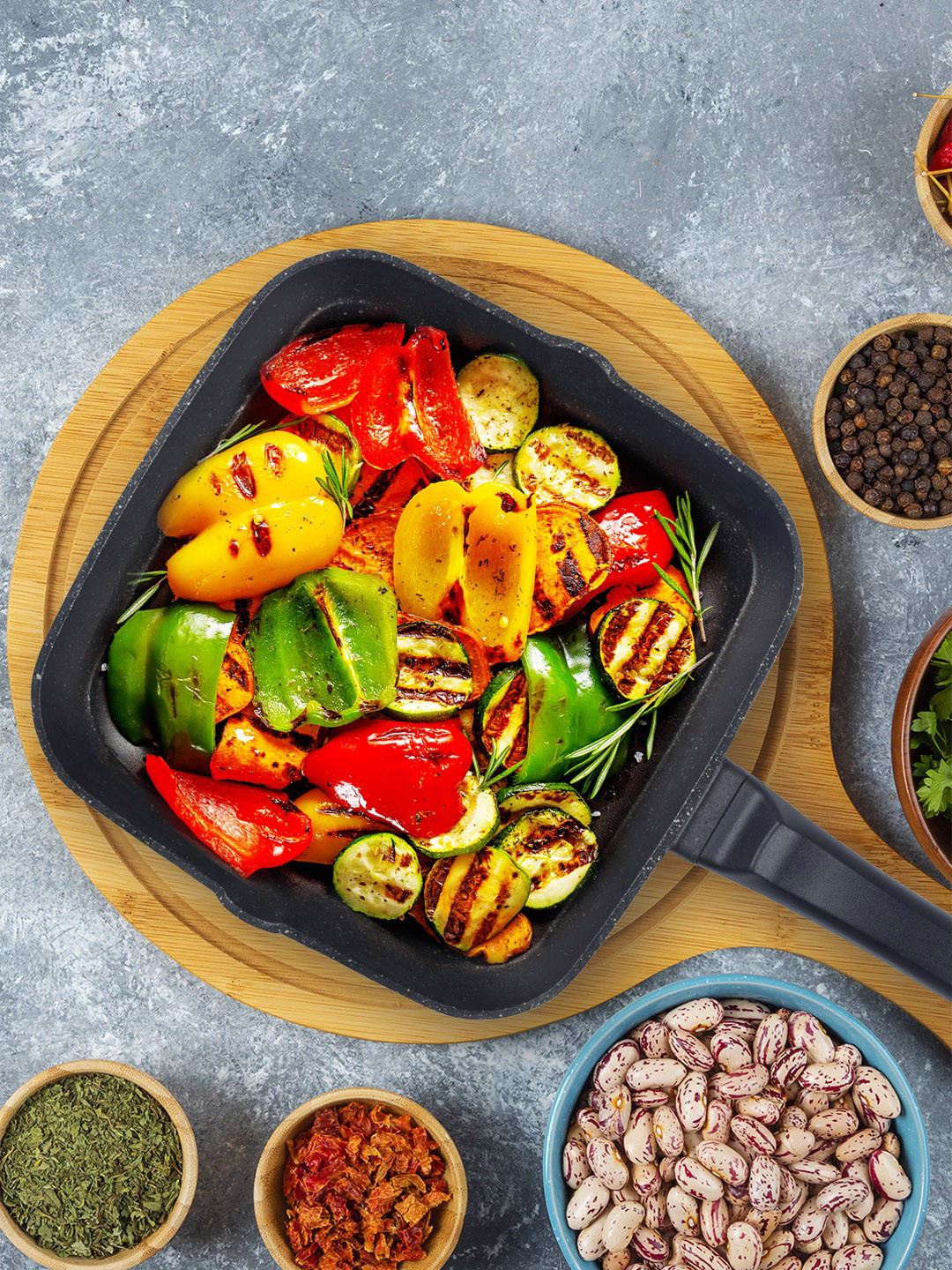 BERGNER Black Senator Die Cast Non-Stick Grillpan