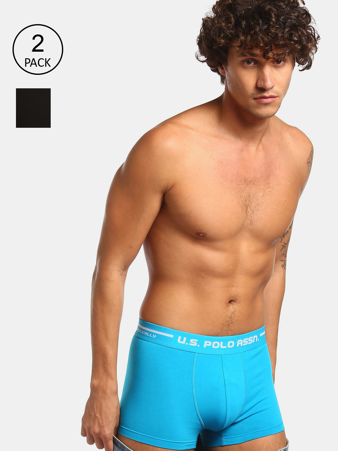 U.S. Polo Assn. Men Pack Of 2 Assorted Trunks IYAI-ZB0-P2