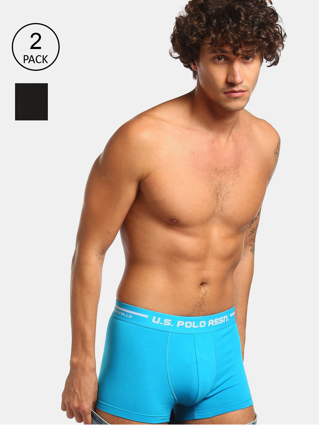 U.S. Polo Assn. Men Pack Of 2 Assorted Trunks IYAI-ZB0-P2