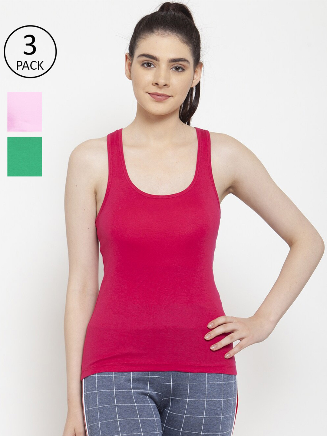 Friskers Pack Of 3 Tank Tops