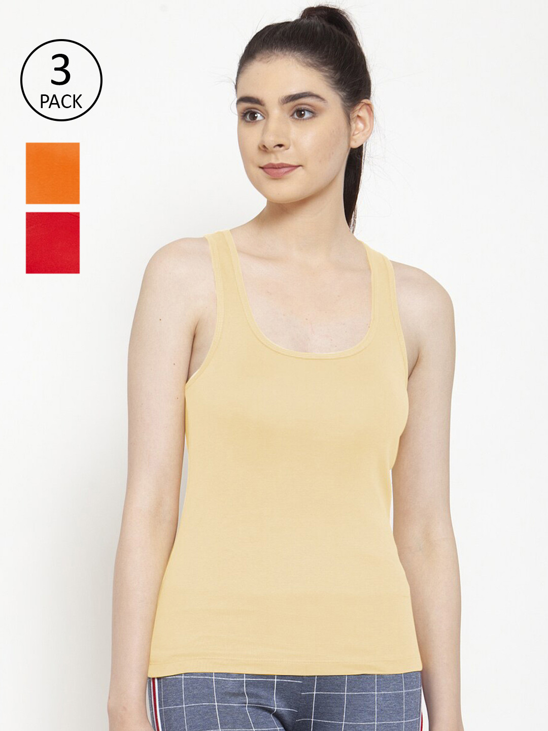 Friskers Pack Of 3 Tank Tops