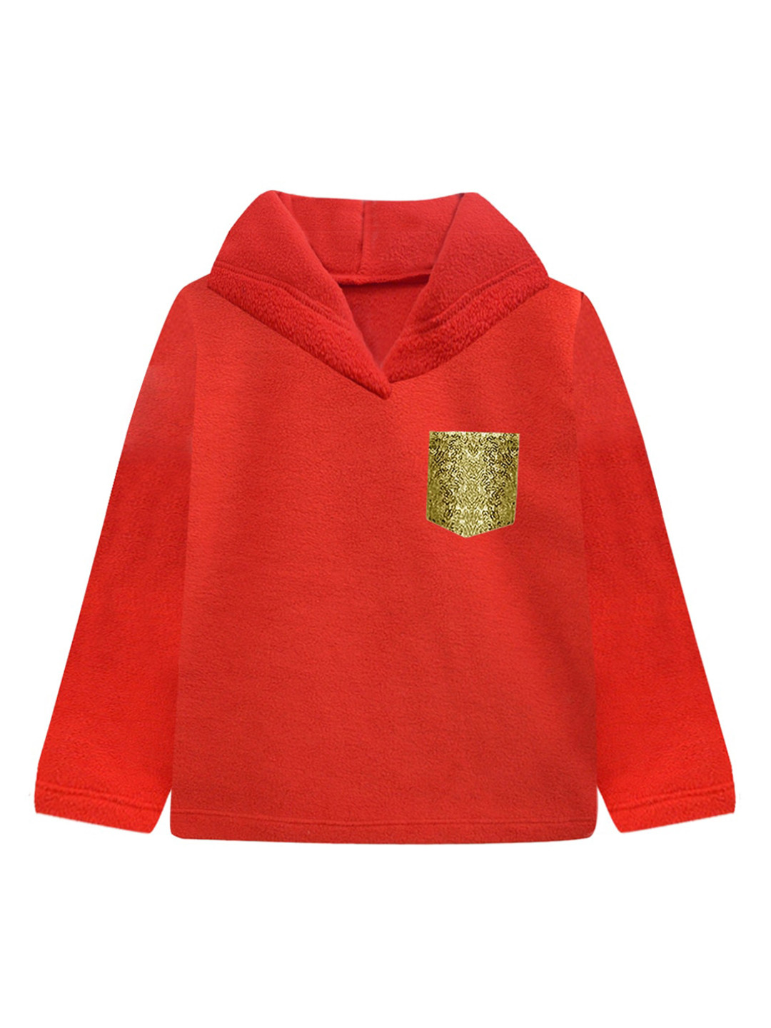 A T U N Girls Red Hooded Sweatshirt
