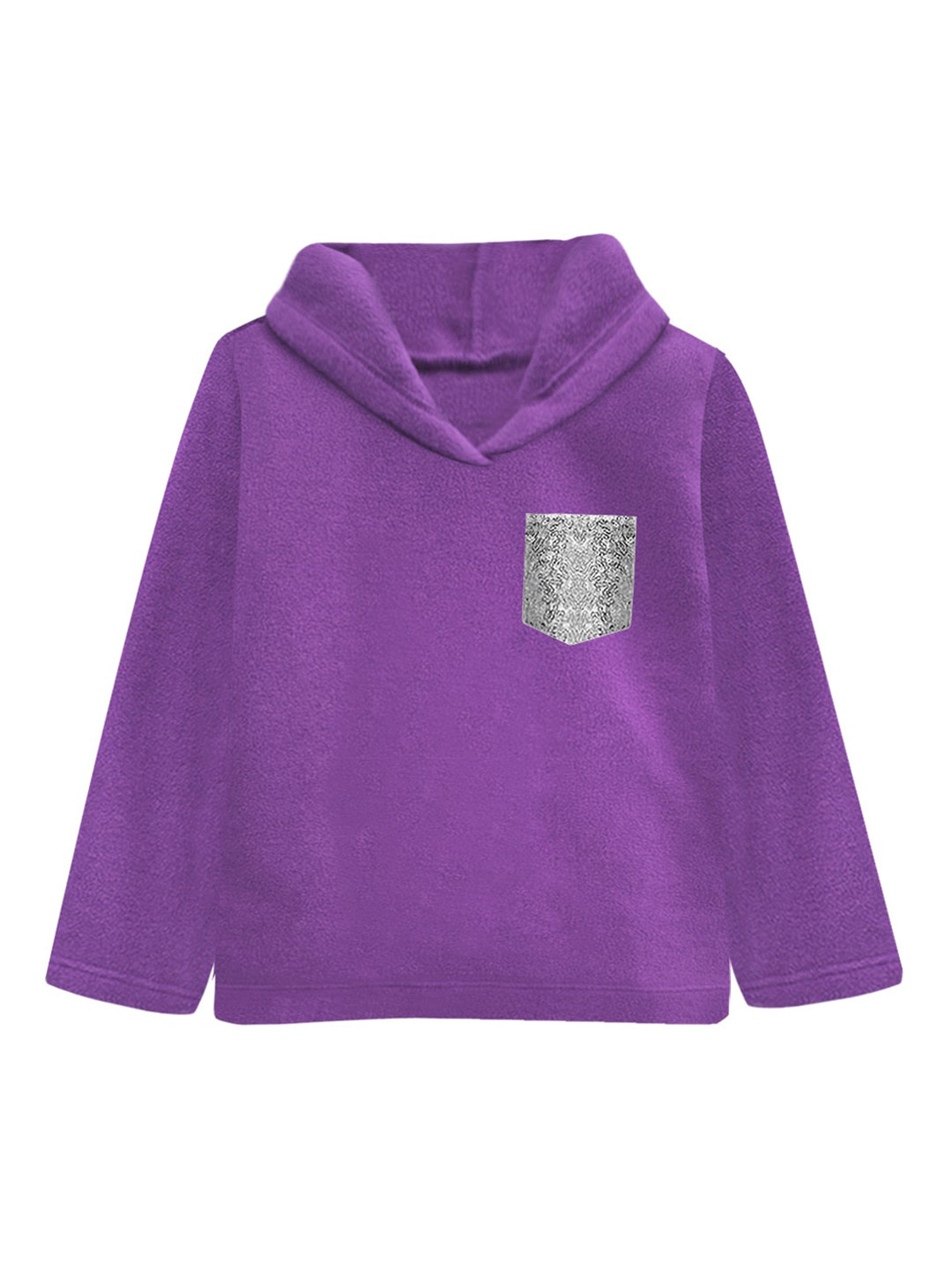 A T U N Girls Purple Hooded Sweatshirt