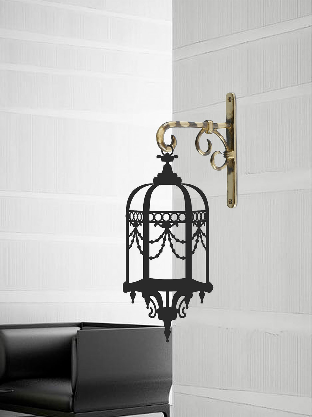 eCraftIndia Contemporary Brass Matte Hanging Hall Wall Hangings-7.1In