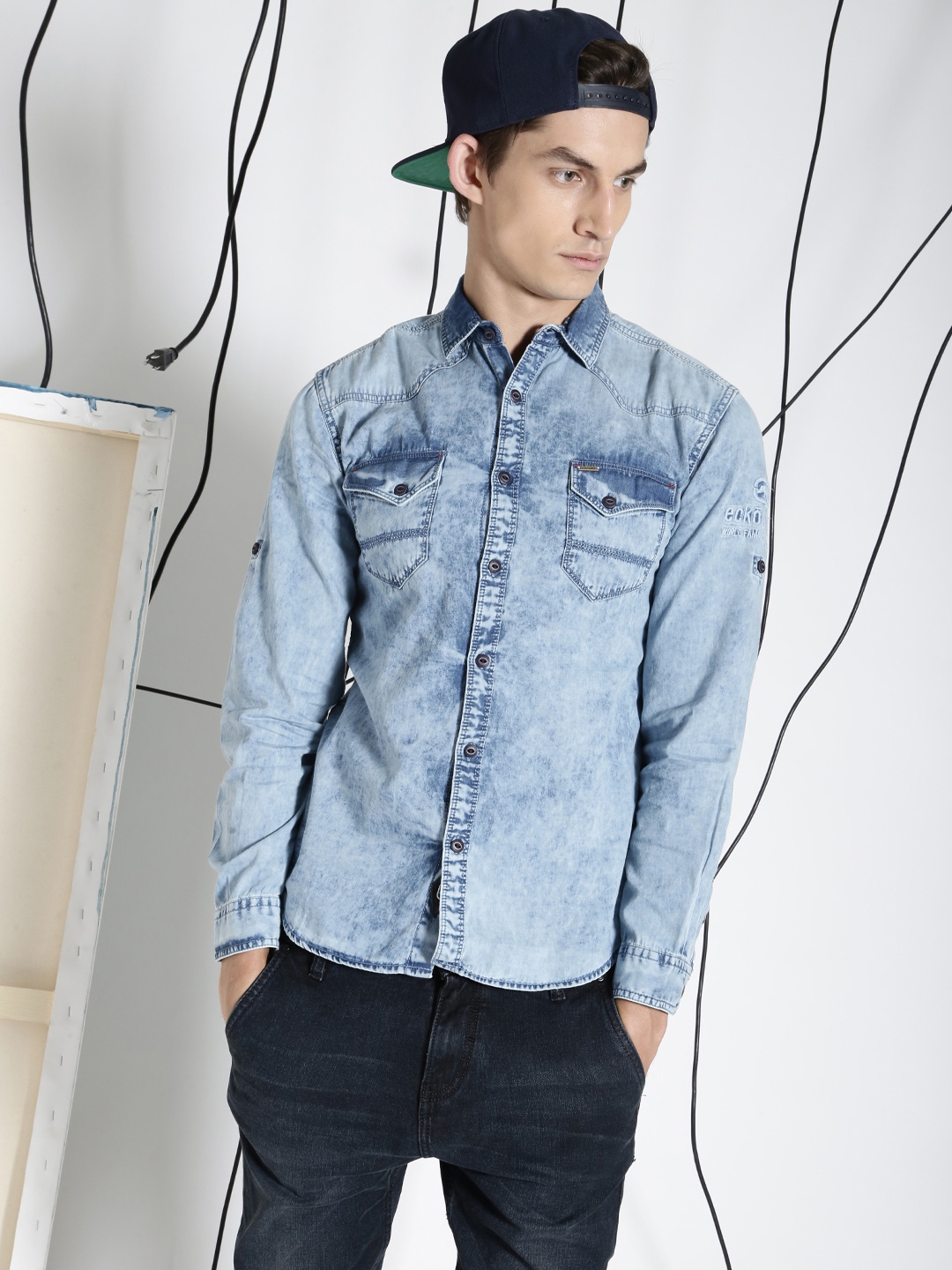 ecko unltd denim shirts