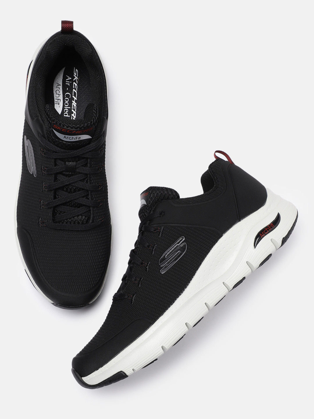 Skechers Men Black ARCH FIT-TITAN Sneakers