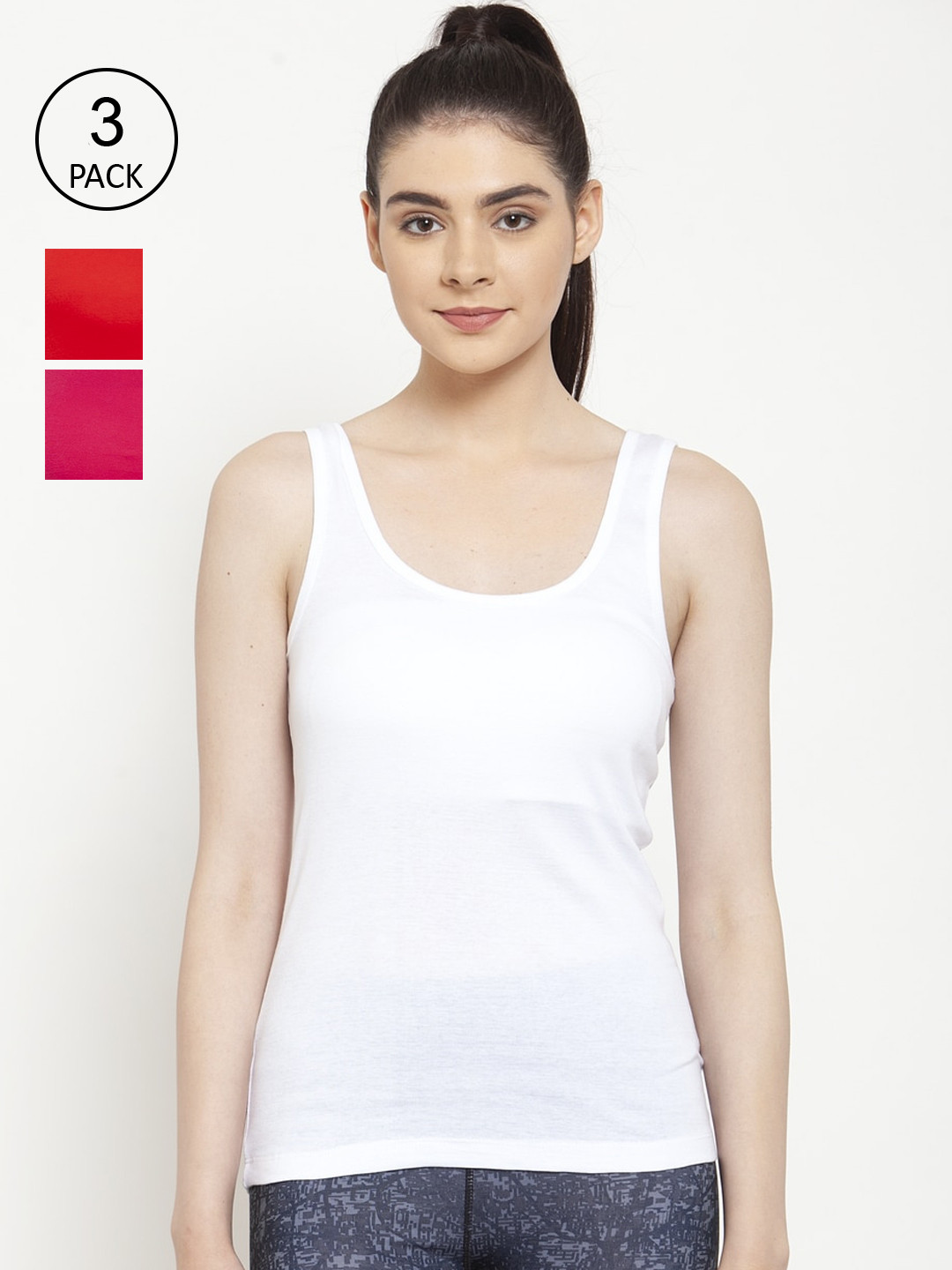 Friskers White & Red Top