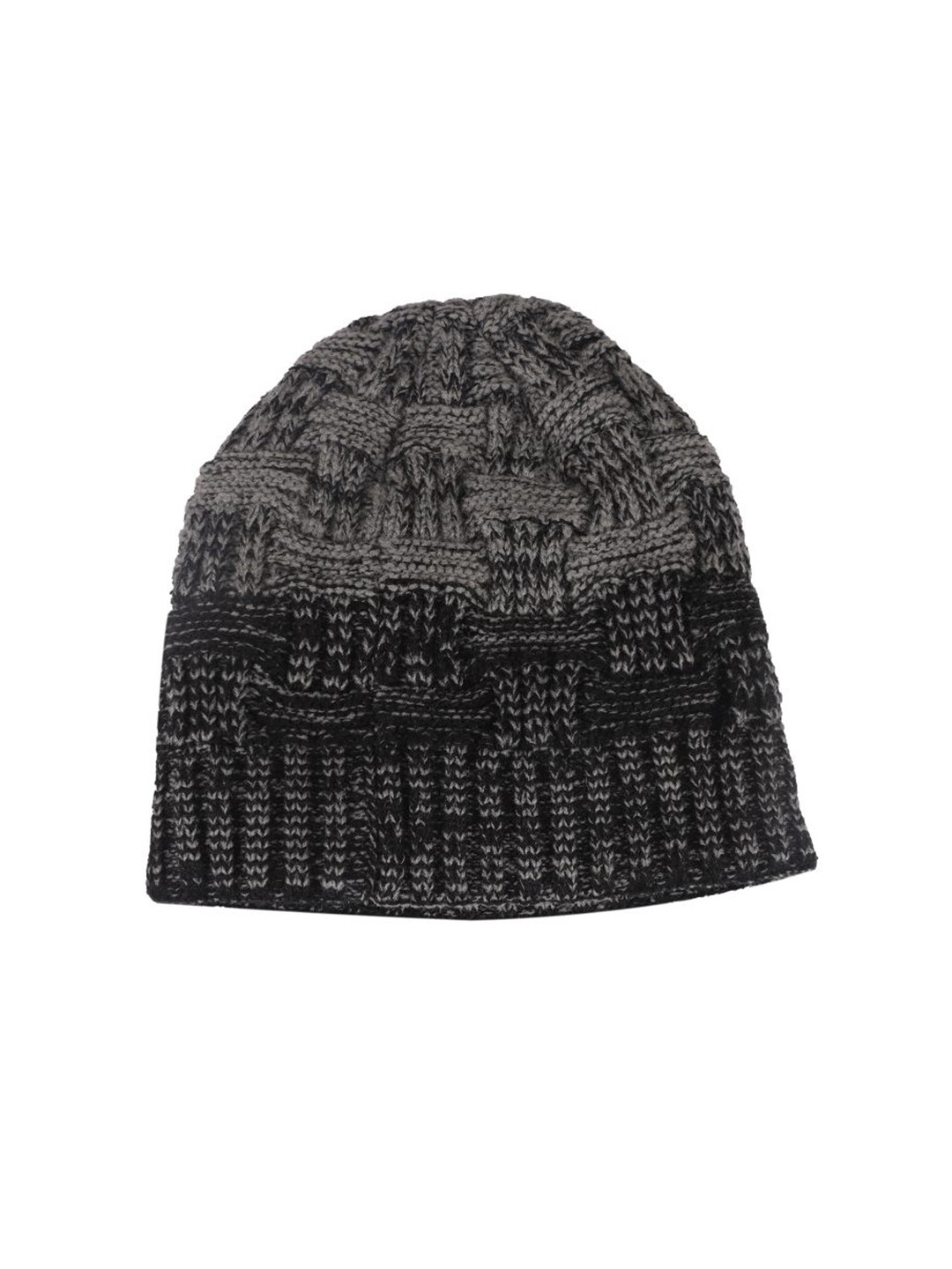 ELLIS Men Grey & Black Beanie