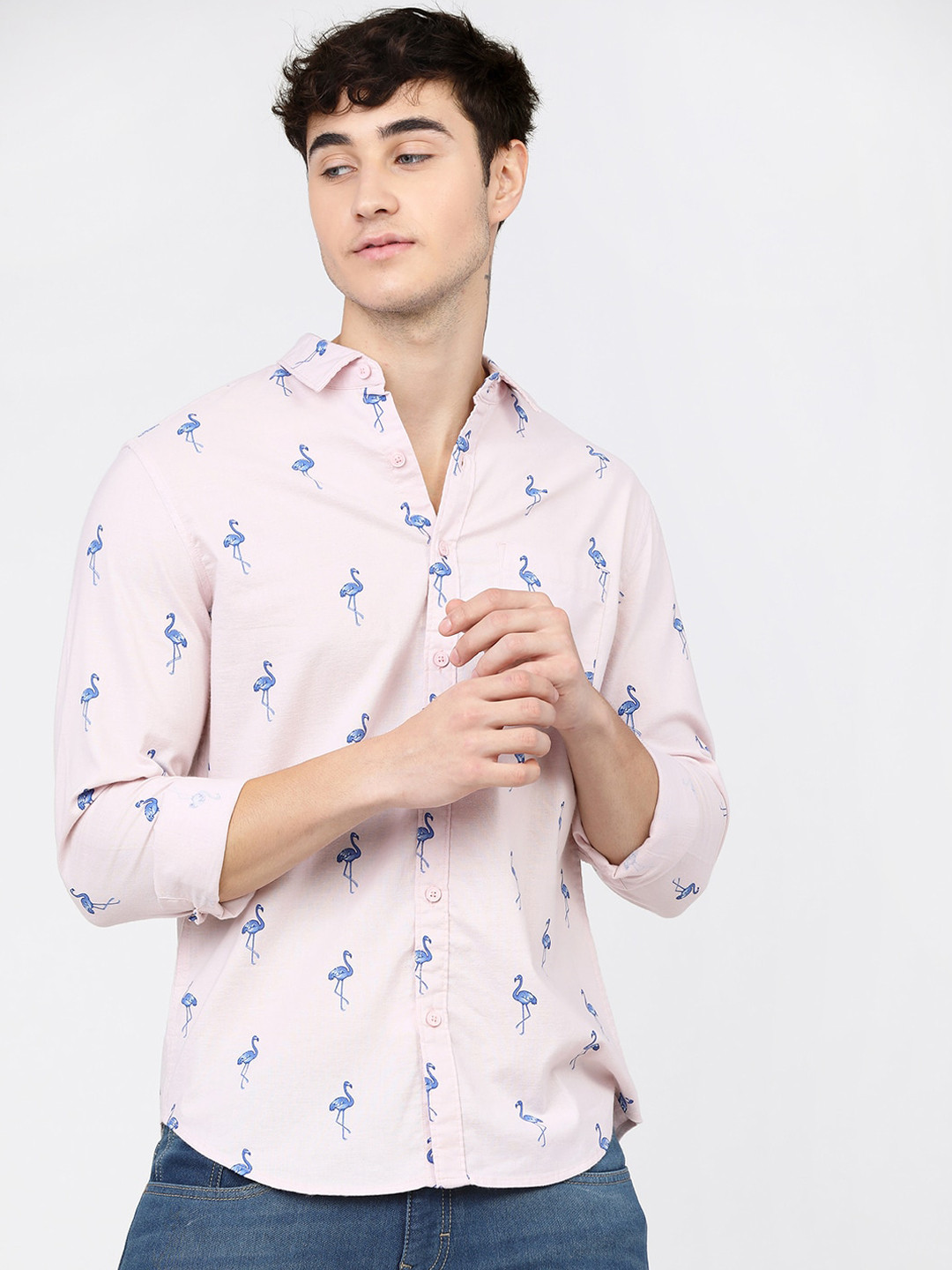 KETCH Men Slim Fit Printed Casual Shirt