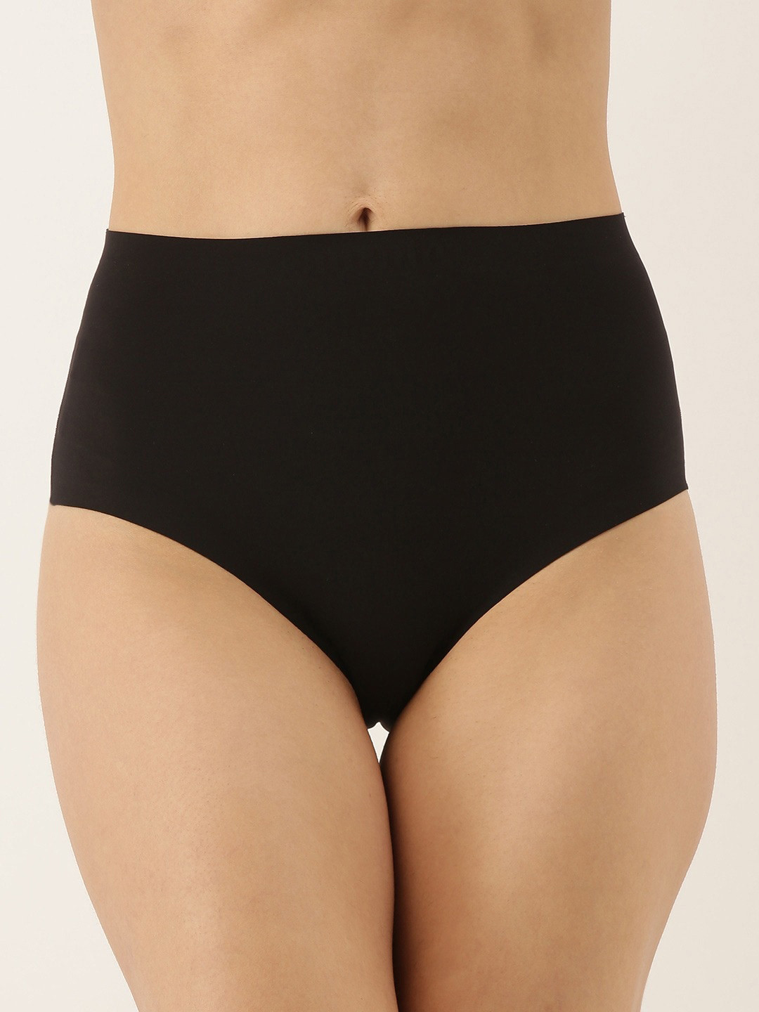 Amante Women Black Solid Seamless Hipster Briefs PAN11411a