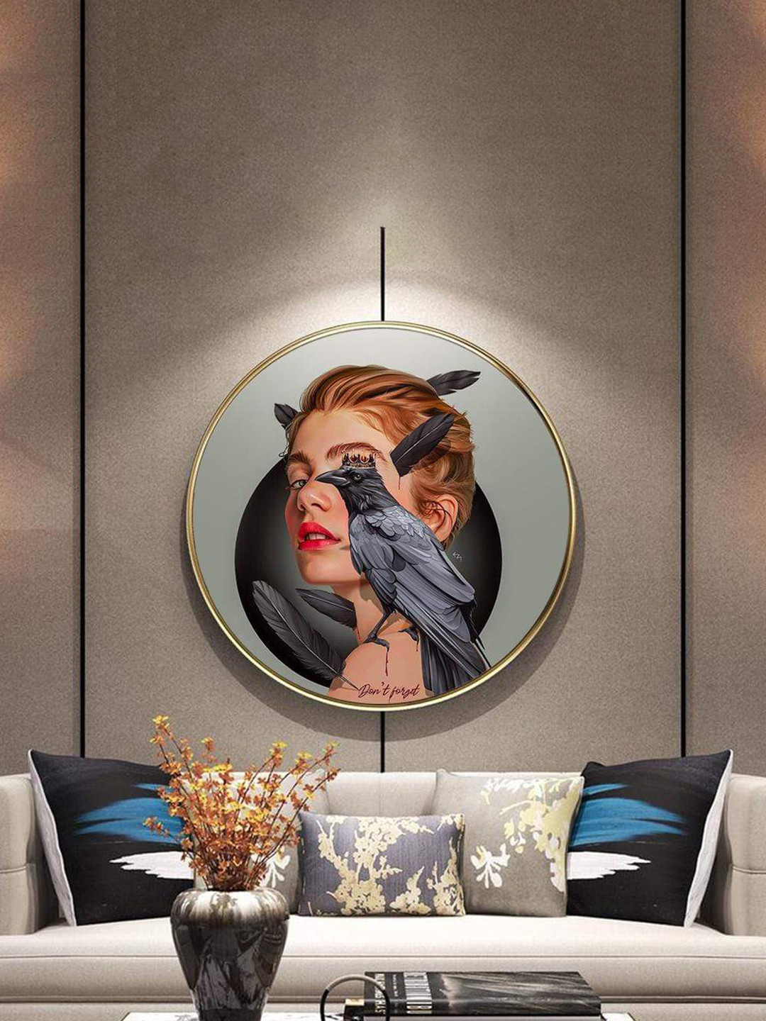 THE ARTMENT Multi Cosmos and Chaos Canvas With Matte Finish (Medium)