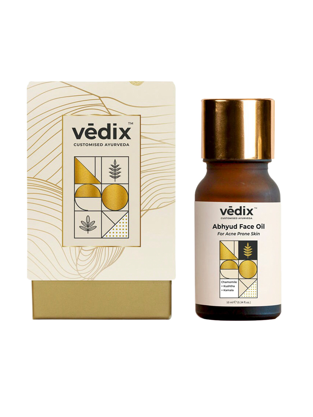 VEDIX Women Transparent Customized Ayurvedic Abhyud Face Oil For Acne Prone Skin - 10 ml