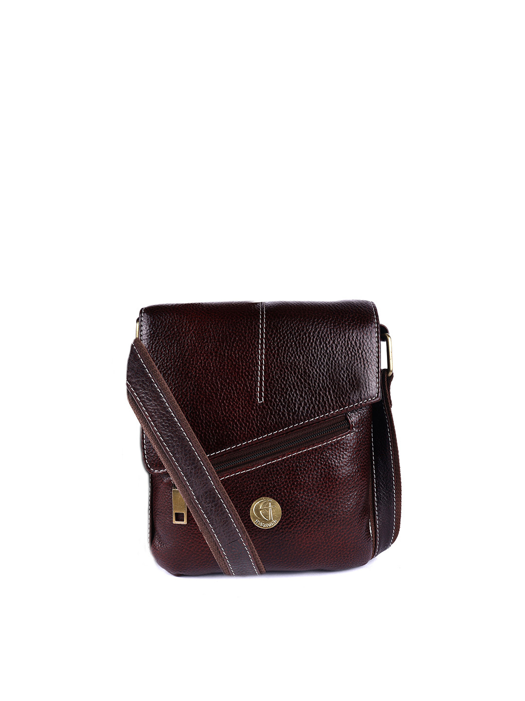HiLEDER Unisex Pure Leather Messenger Bag