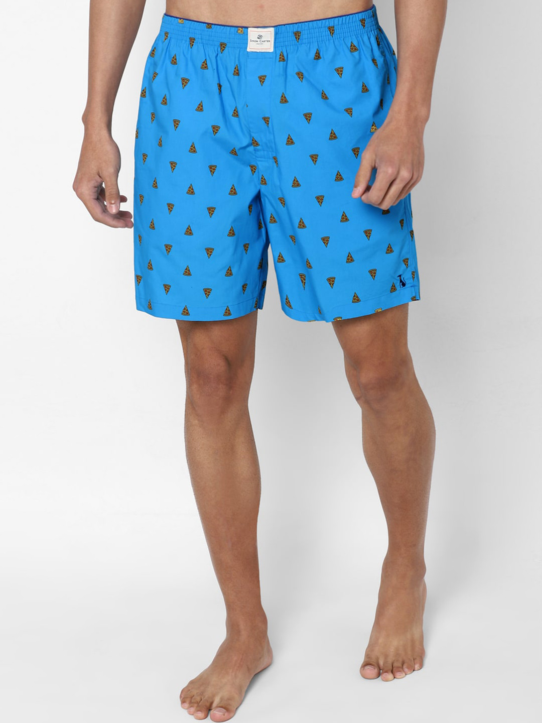 SIMON CARTER LONDON Men Blue Printed Boxers