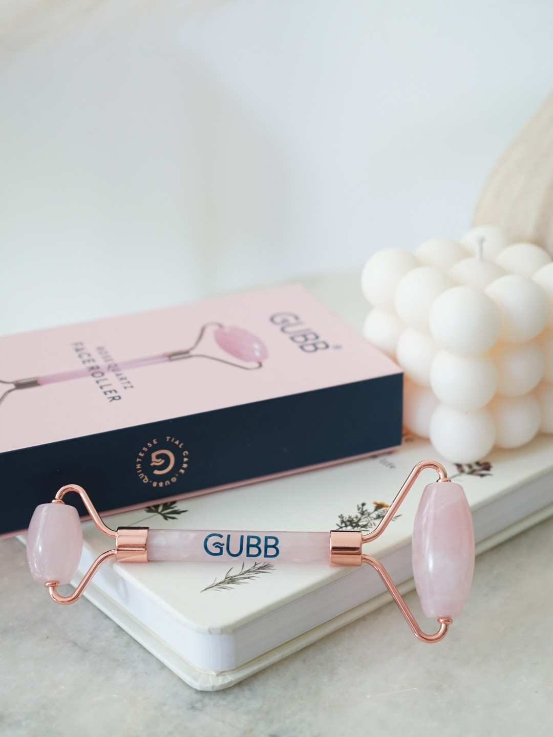 GUBB Rose Quartz Jade Facial Roller