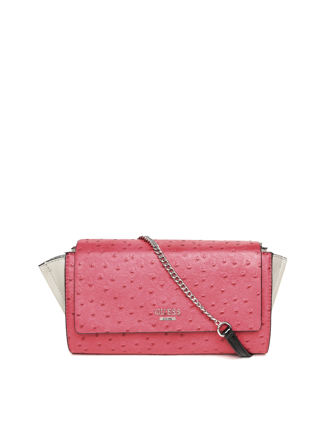 Guess pink sling bag hot sale