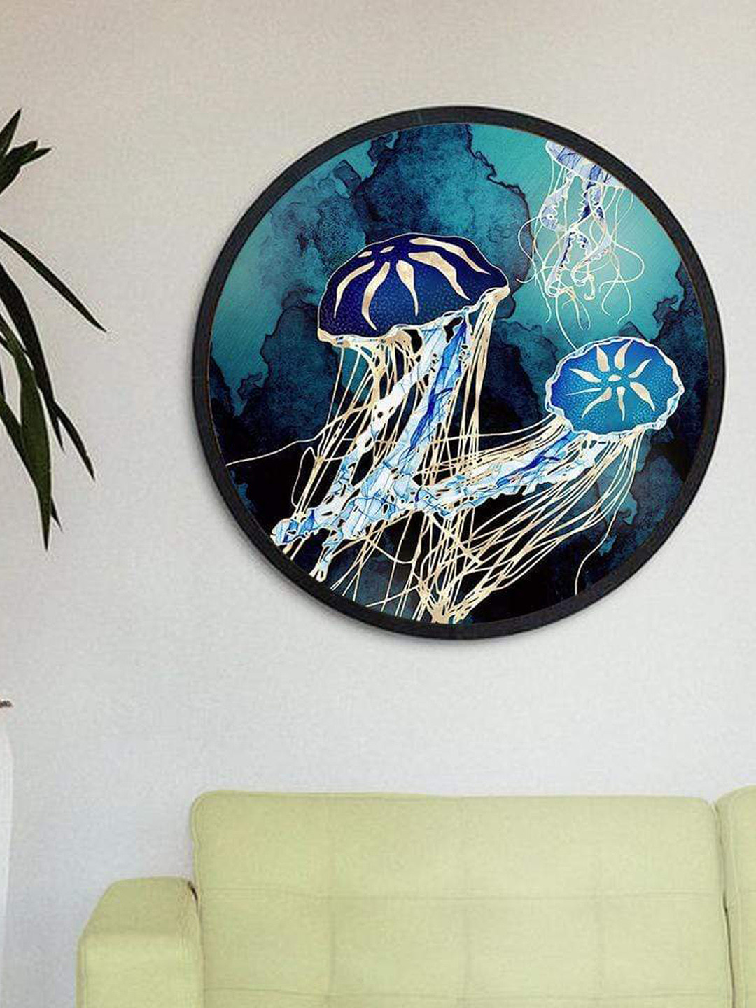 THE ARTMENT Blue Aquatic Aura Canvas Matte Finish