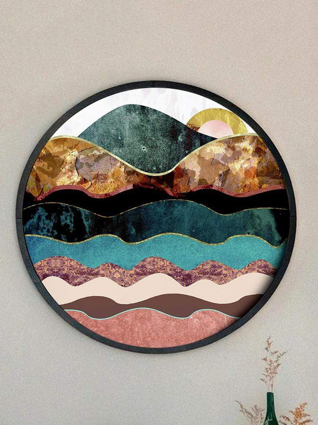 THE ARTMENT Multicoloured Color Tide Canvas