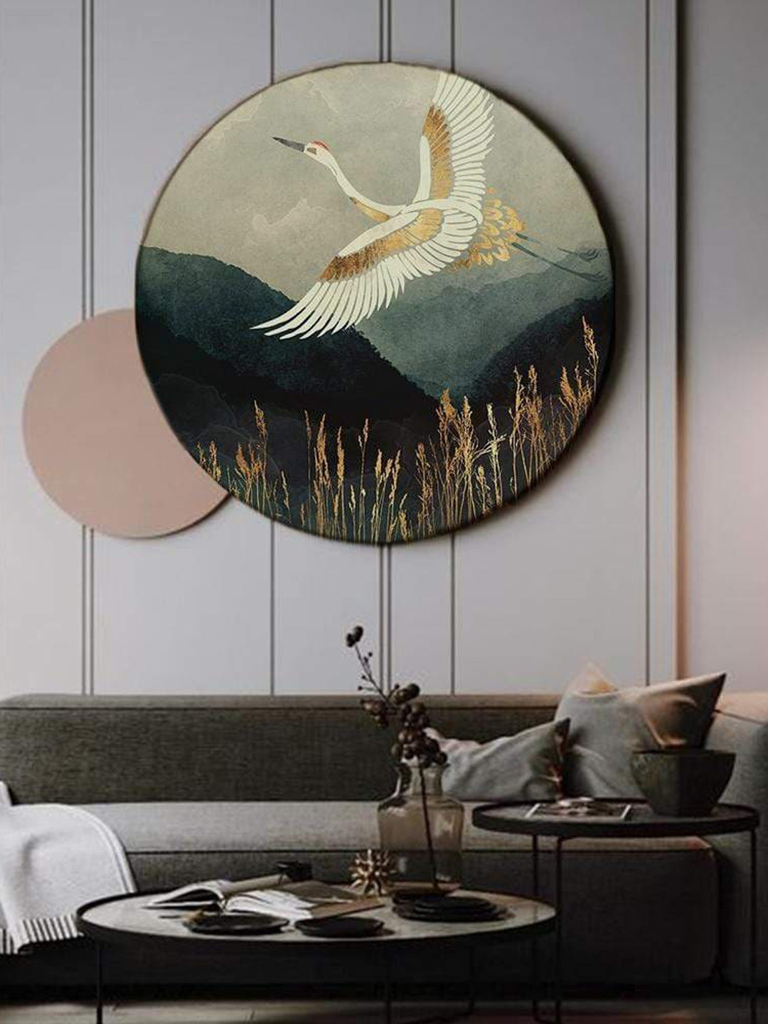 THE ARTMENT Multicoloured Jungle Sheen Canvas Matte Finish Wall Art