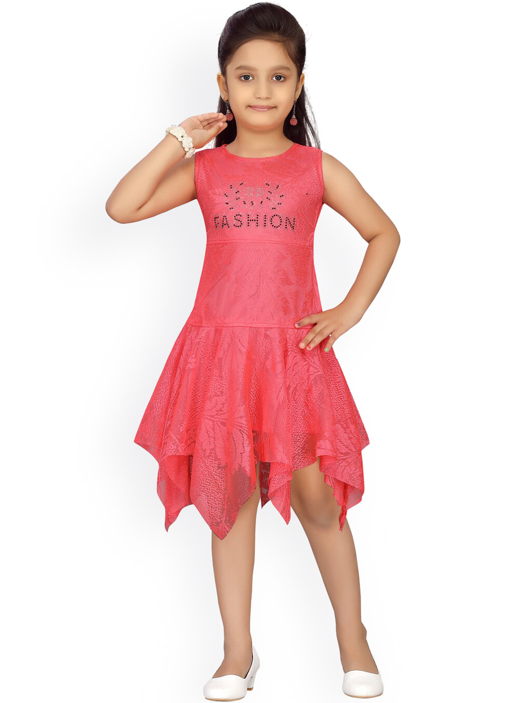 Aarika Red Net Dress