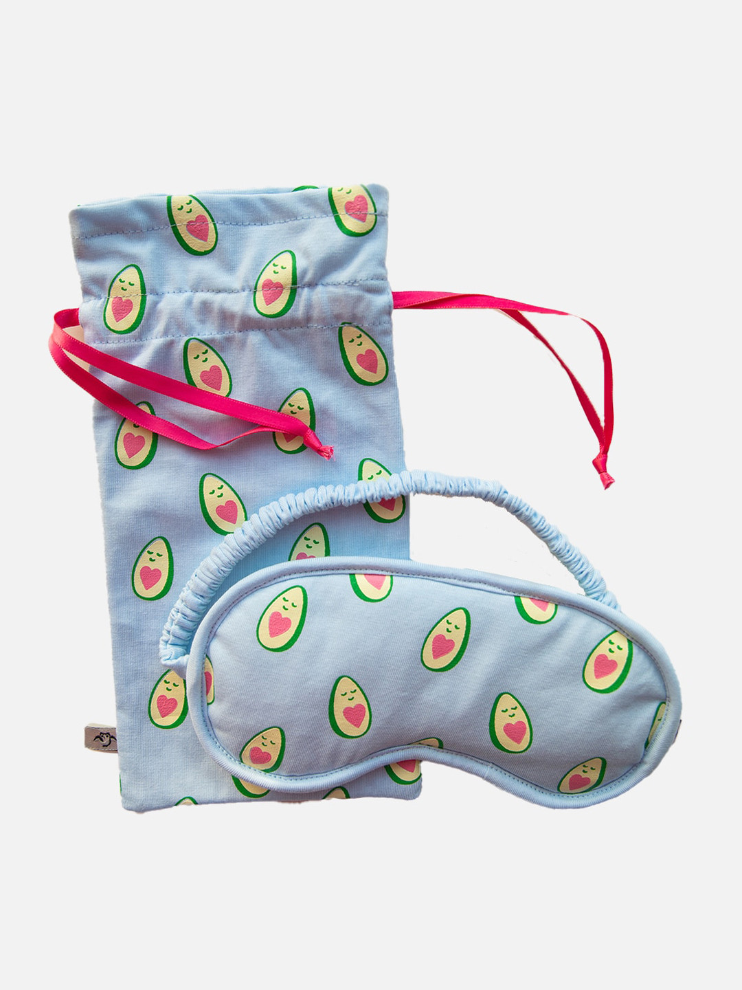 Nite Flite Blue & Pink Printed Travel Sleep Mask