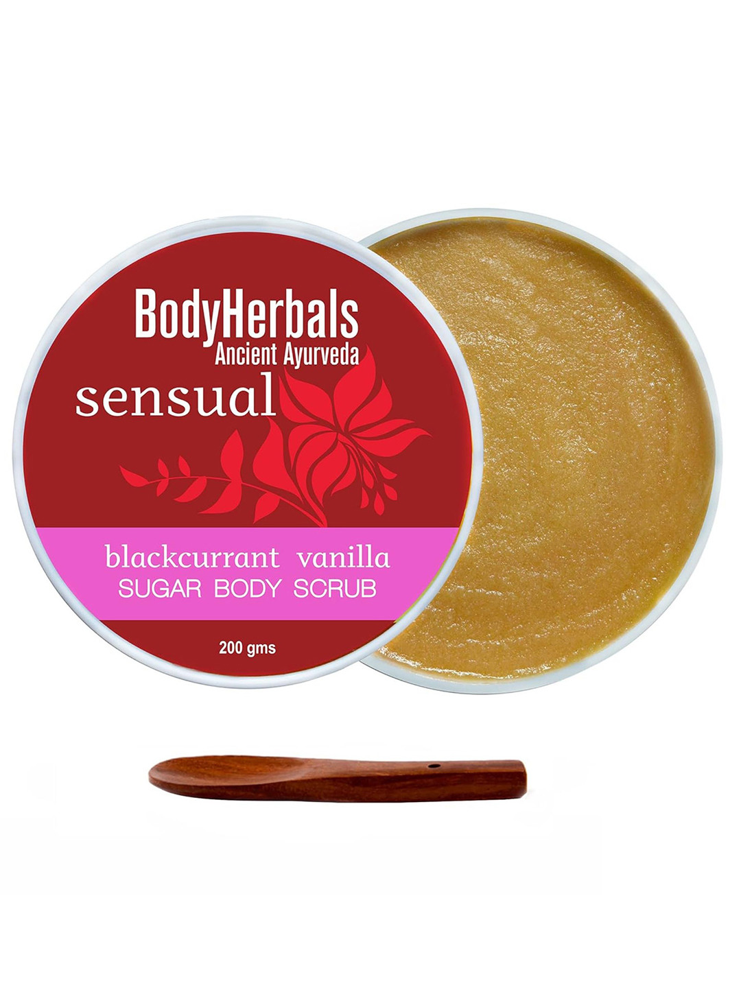 BodyHerbals De-Tan Body Scrub Blackcurrant & Spoon - 200 g