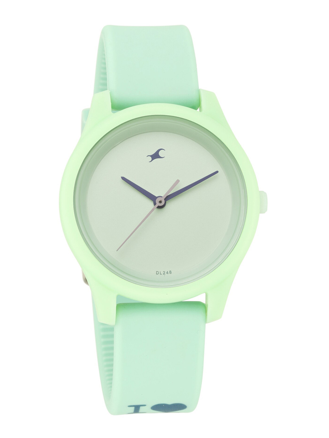 Fastrack Unisex Green Printed Dial & Green Straps Analogue Watch 68023PP06W